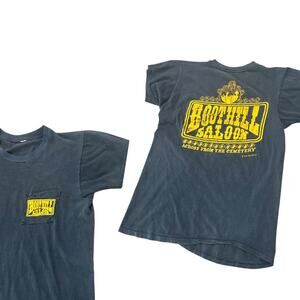 Vintage 1970s Boot Hill Saloon T-Shirt  Daytona Beach Biker Bar Tee / small -